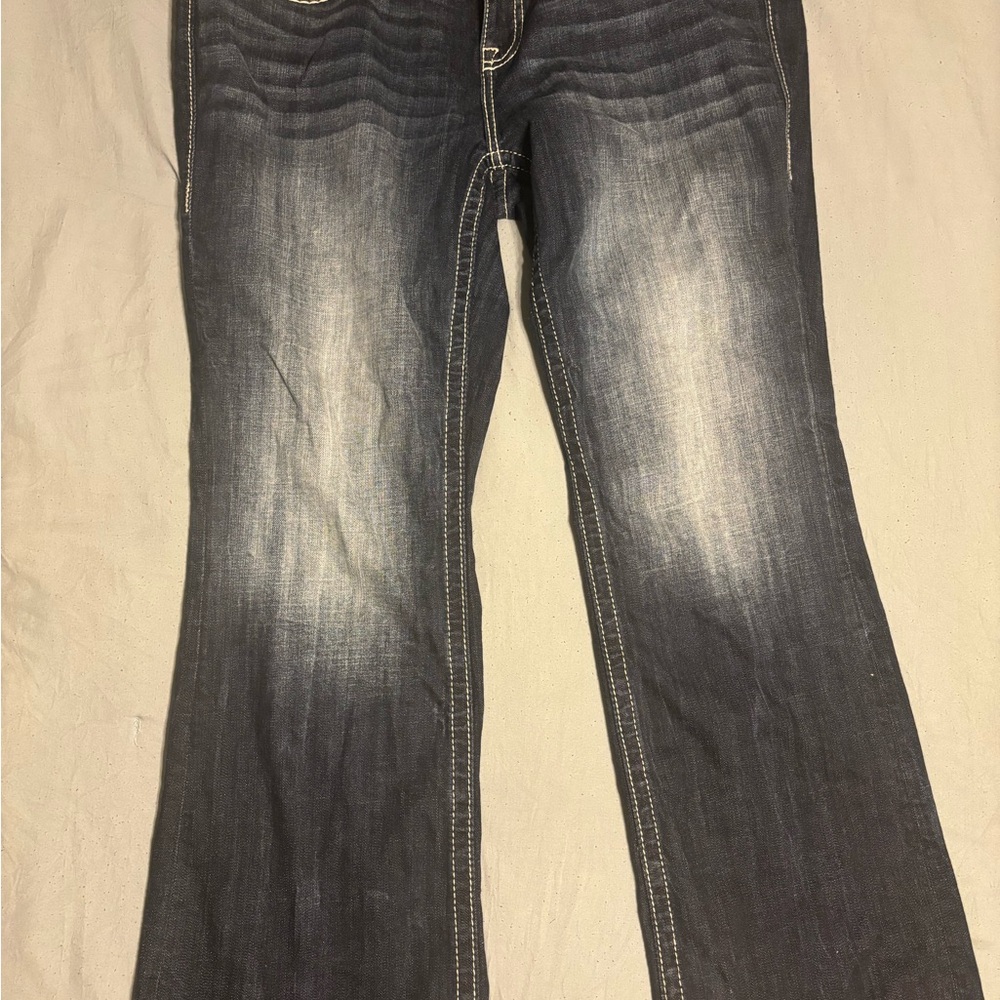 Vigoss Women's Boot Cut Jeans - Dark Blue